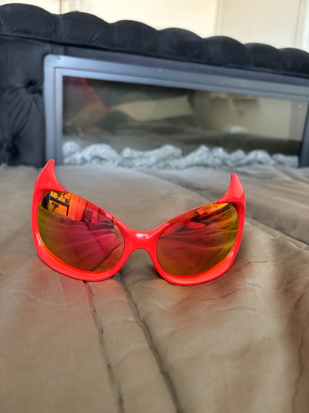 Balenciaga Red Gotham (Devil/Batman) Sunglasses